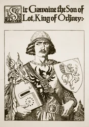Sir Gawaine the Son of Lot, King of Orkney, illustration from 